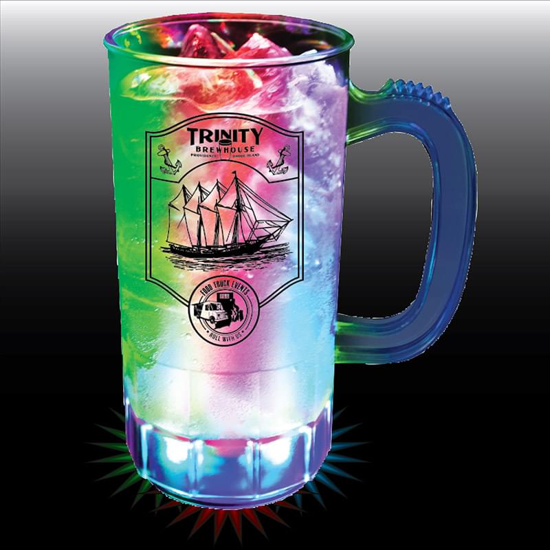 14 Oz. Lighted Plastic Mug w/3 LEDs