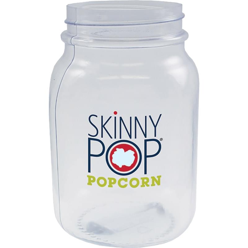 26OZ BREAK RESISTANT SQUARE PVC MASON JAR