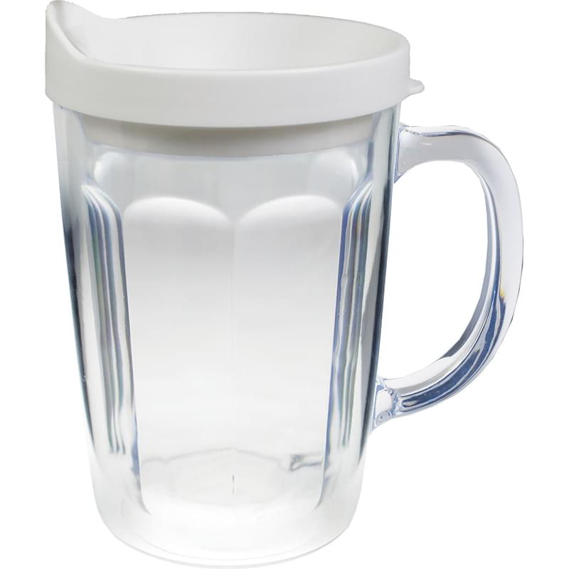 14 Oz. Double Wall Insulated Travel Mug - Clear Printed Insert