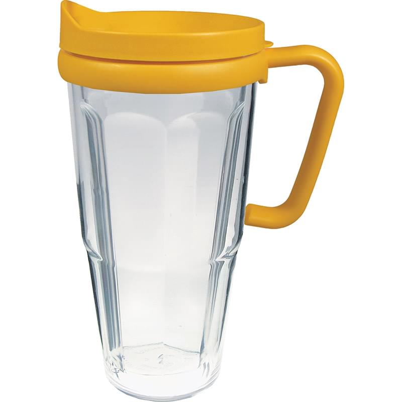 24 Oz. Double Wall Thermal Travel Mug - Clear Insert