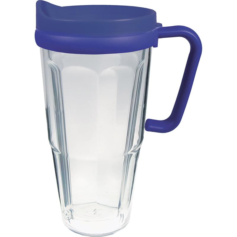 24 Oz. Double Wall Thermal Travel Mug - Clear Insert