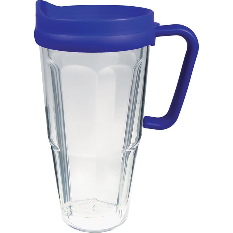 24 Oz. Double Wall Thermal Travel Mug - Clear Insert