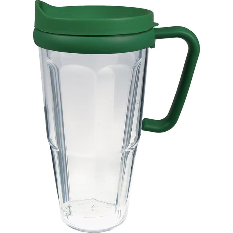 24 Oz. Double Wall Thermal Travel Mug - White Insert