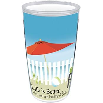 16 Oz. Double Wall Thermal Tumbler - White Printed Insert